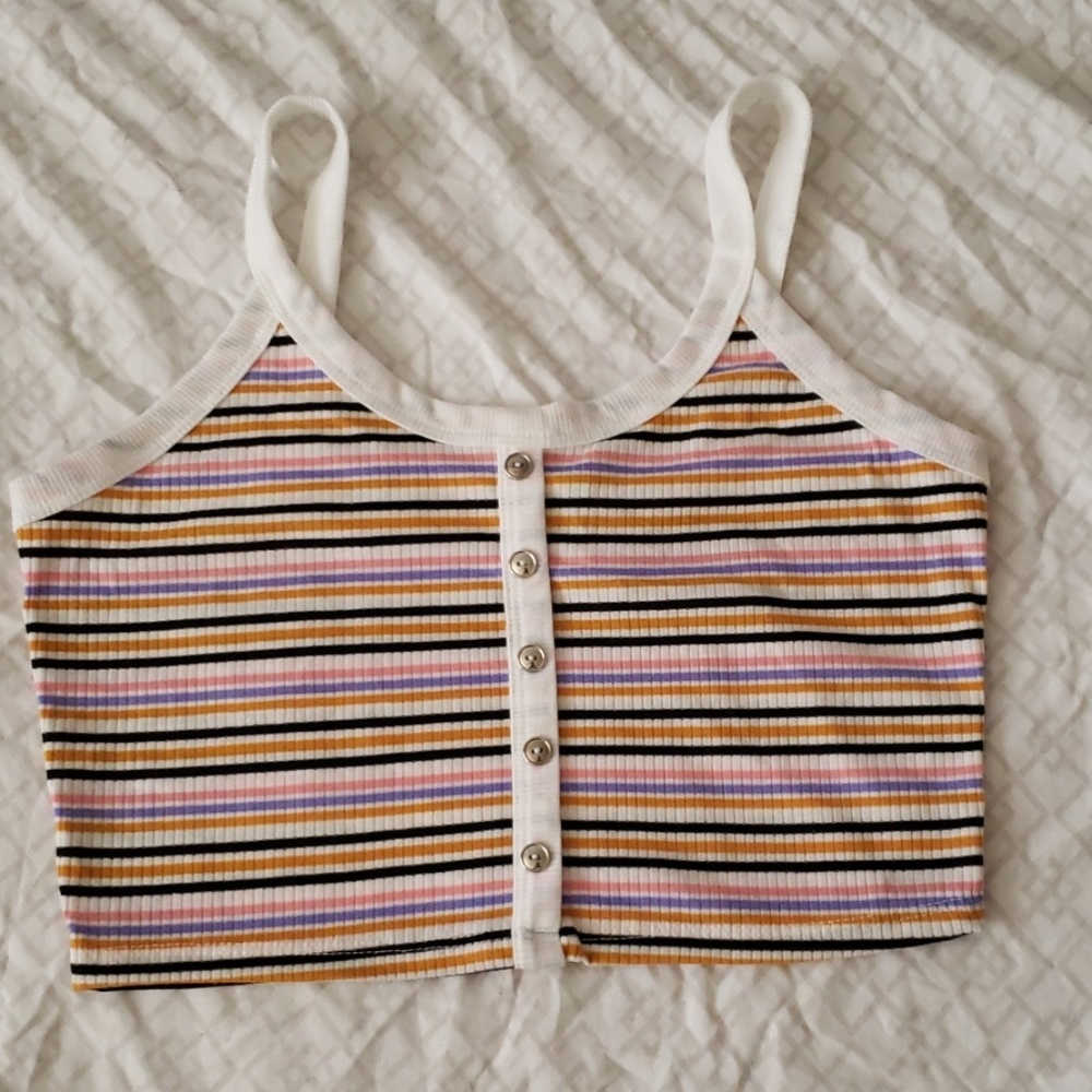 Striped Tank Crop Top